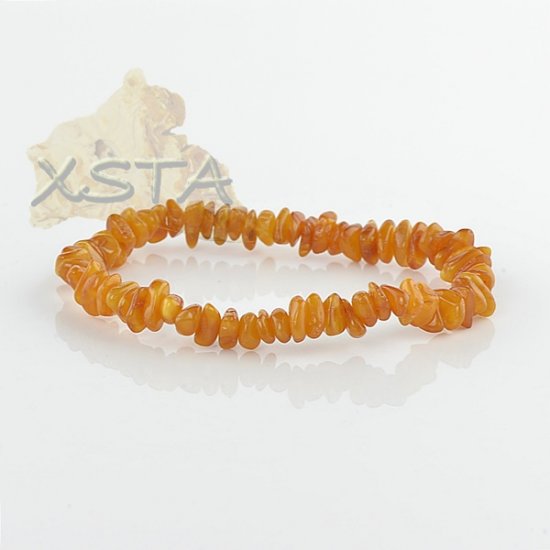 Baltic amber chips beads bracelet